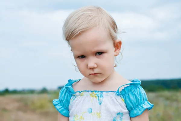 stock image Offended by a little girl
