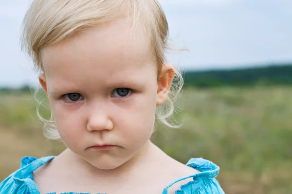 stock image Offended by a little girl