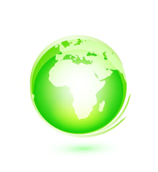 Yeşil dünya kavramı — Stok Vektör