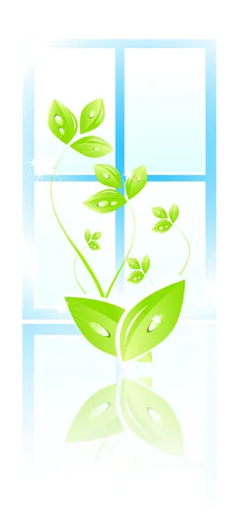 Green nature leaf concept — Stock Vector