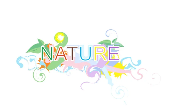 Nature header — Stock Vector