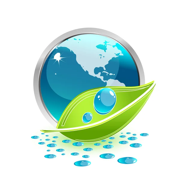 Green Earth concept — Stock Vector