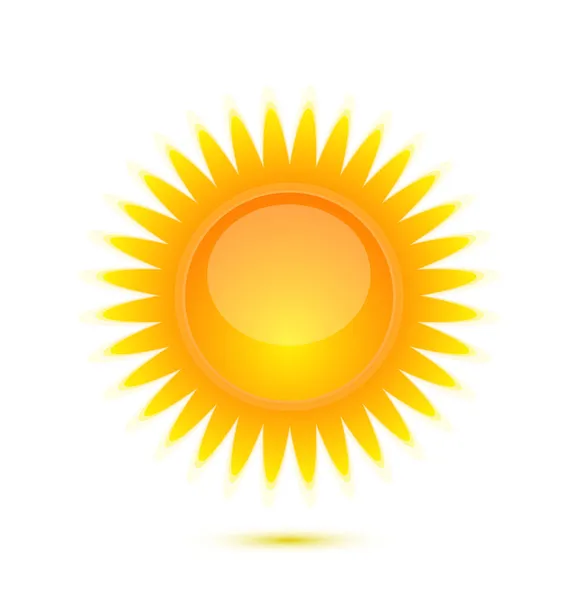 Vector sol icono — Archivo Imágenes Vectoriales