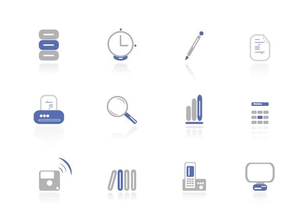 Vector office icons — Stock Vector