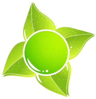 küresel yaprak yeşil kavramı