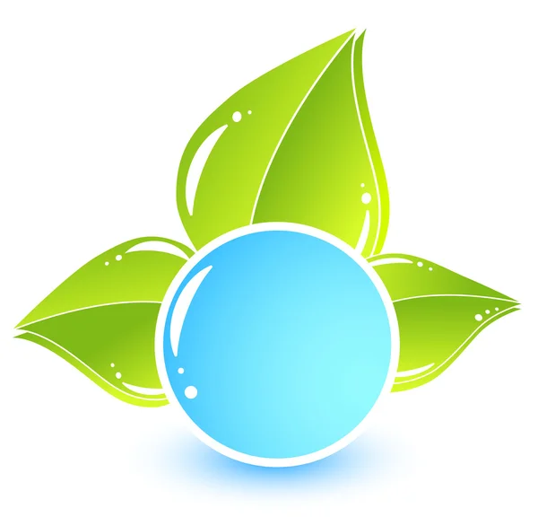 stock vector Global leaf green concept