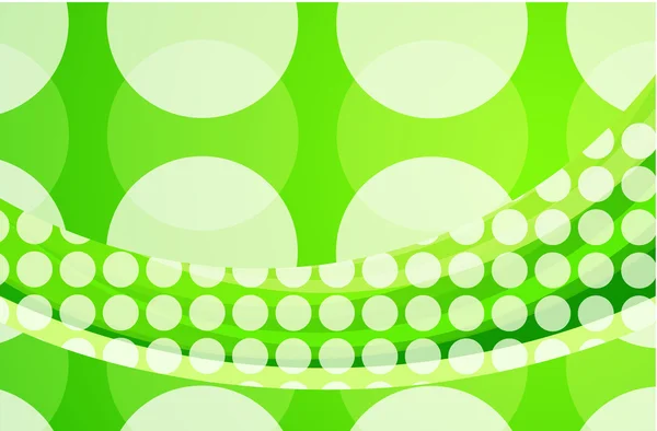 Abstrakte grüne Welle Hintergrund — Stockvektor