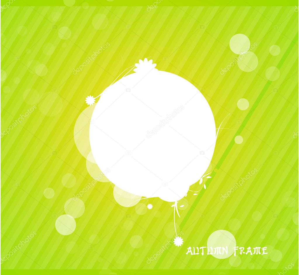 Green nature silhouette background