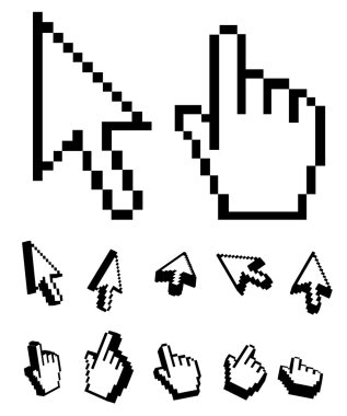 Mouse pointer design clipart