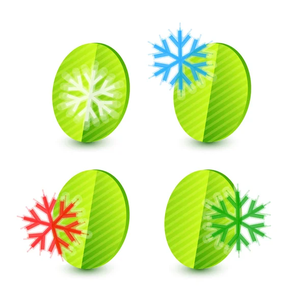 Сніжинка leaf концепції — стоковий вектор