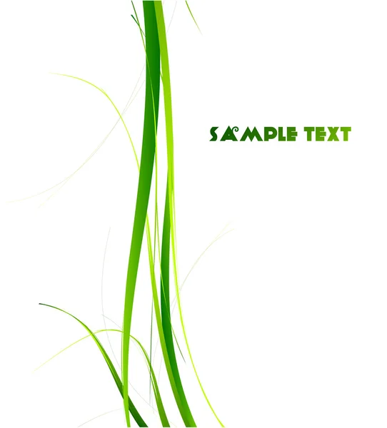 Green grass line background — Stock Vector
