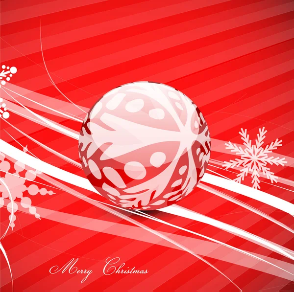 Rote Weihnachtslinien Hintergrund — Stockvektor