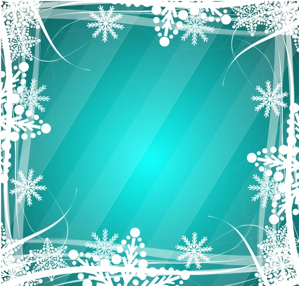 Blu Natale linee ondulate sfondo — Vettoriale Stock