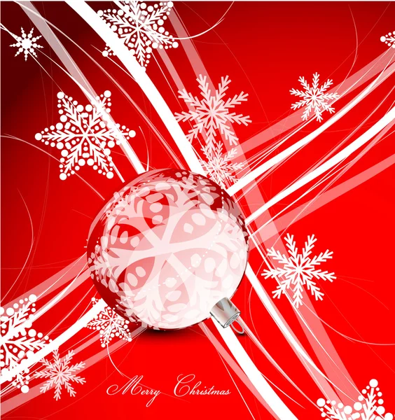 Lignes de Noël rouge fond — Image vectorielle