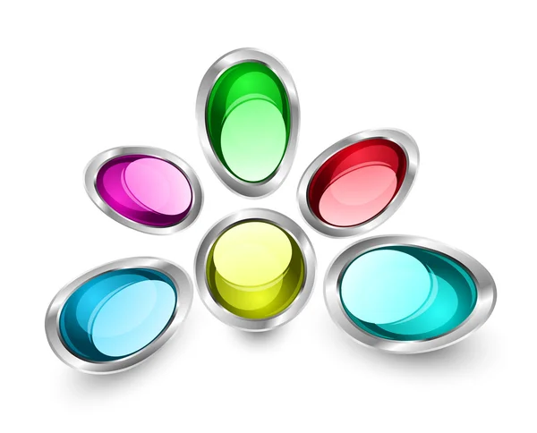Formes de verre coloré — Image vectorielle