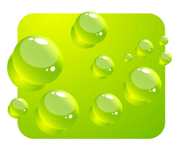 Concept de feuille d'eau — Image vectorielle