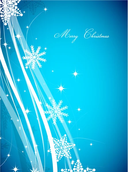 ブルーライン クリスマス ベクトル背景 — ストックベクタ