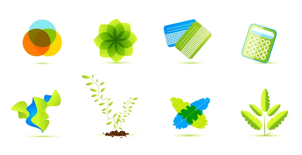 Icônes vectorielles écologiques — Image vectorielle
