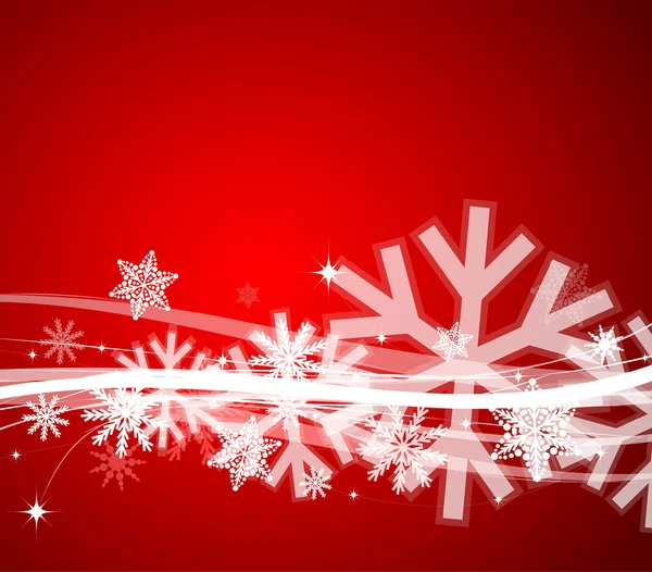 赤いクリスマス抽象的な背景 — ストックベクタ