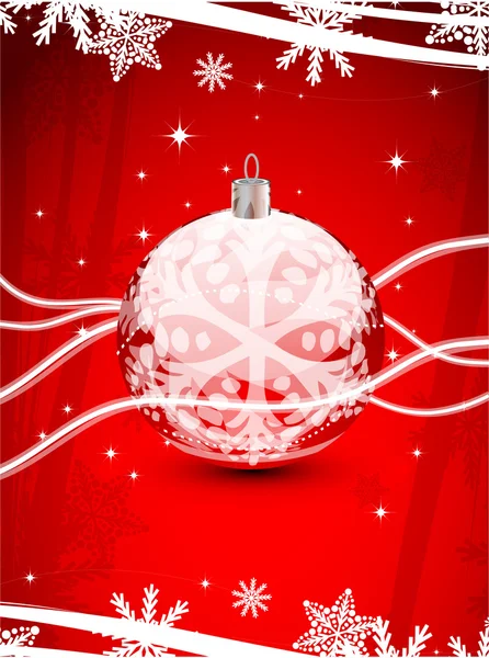 Fond abstrait de Noël rouge — Image vectorielle