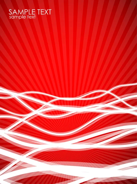 Red energy abstract background — Stock Vector