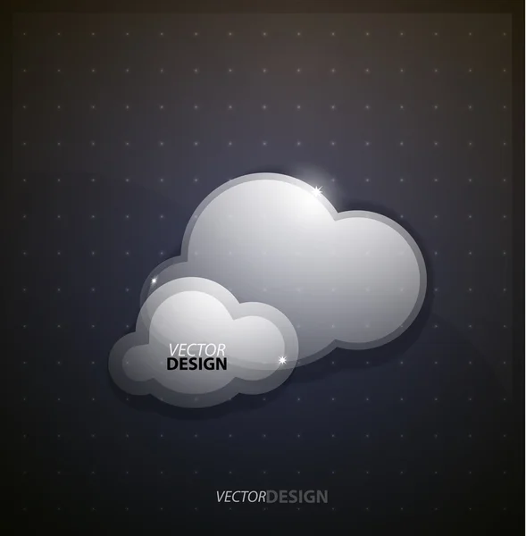 Techno clouds background — Stock Vector