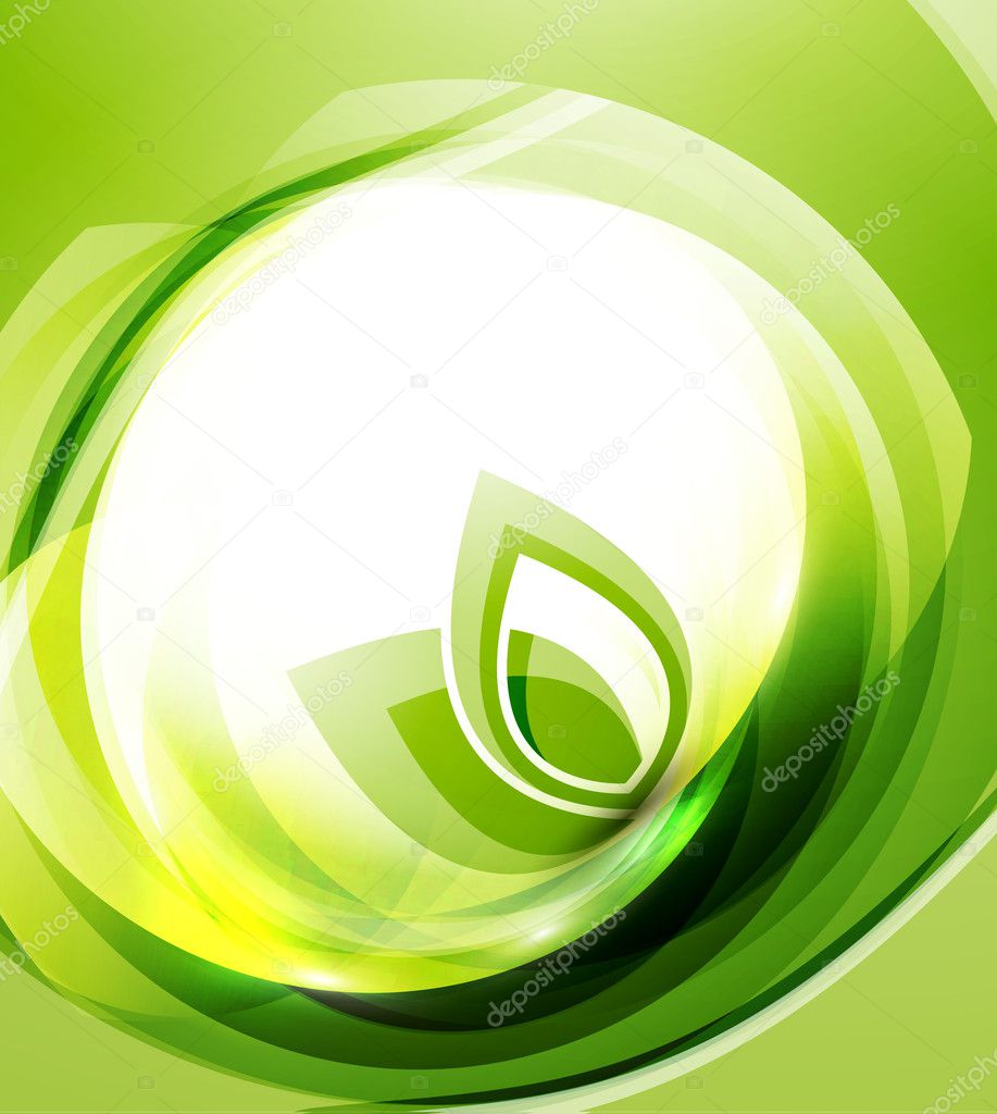 Vector nature wave abstract background