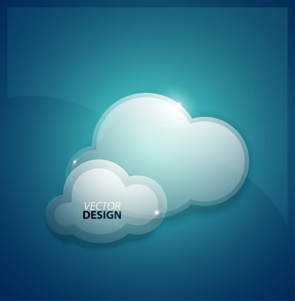 พื้นหลังเมฆ Techno — ภาพเวกเตอร์สต็อก