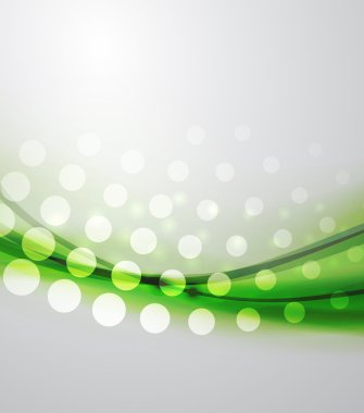 Abstract green wave clipart