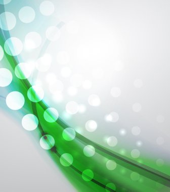 Abstract green wave clipart