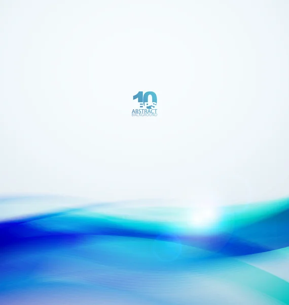 蓝色抽象波浪 — 图库矢量图片