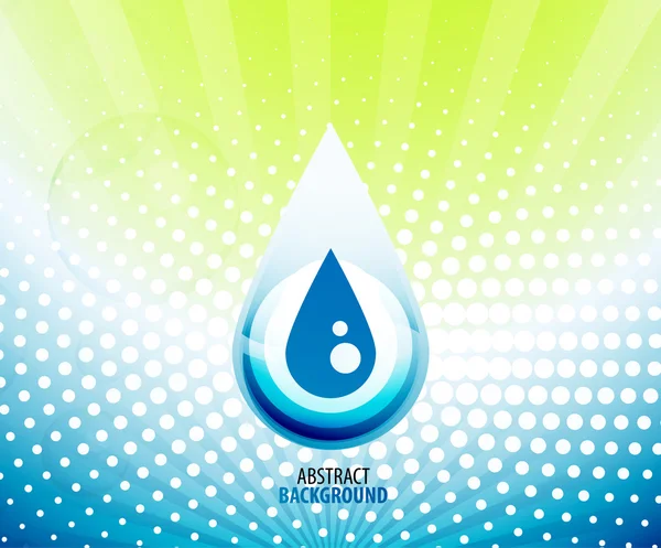 Water drop background — Stock Vector