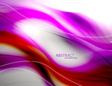 Abstract purple wave background clipart