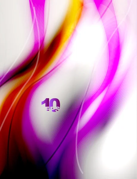 抽象的な紫波背景 — ストックベクタ