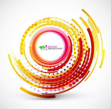 Abstract technology circle background clipart