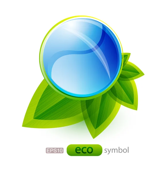 Vector eco nature concept — Stock Vector