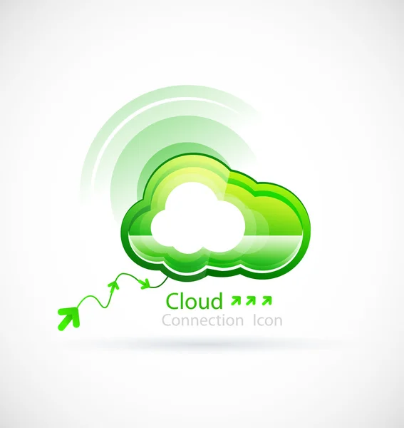 Tecnologia cloud — Vettoriale Stock
