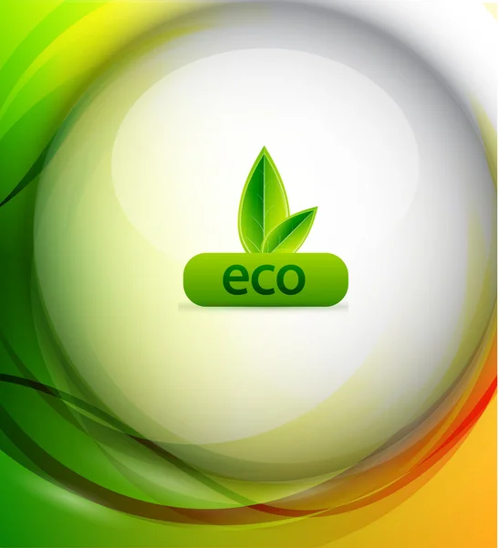 Vektor színes eco háttér — Stock Vector