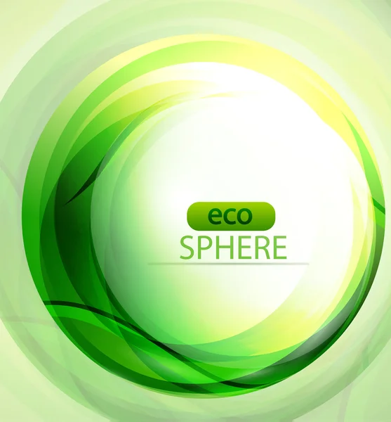 Fond de sphère écologique — Image vectorielle
