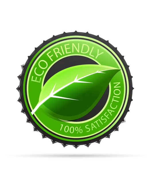 Vector etiquetas ecológicas verdes — Vector de stock