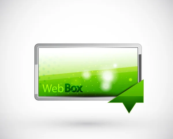 Web ボックス — ストックベクタ