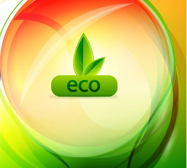 Vektor színes eco háttér — Stock Vector