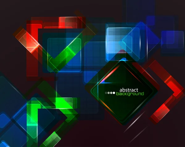 Kleurrijke techno abstracte achtergrond — Stockvector