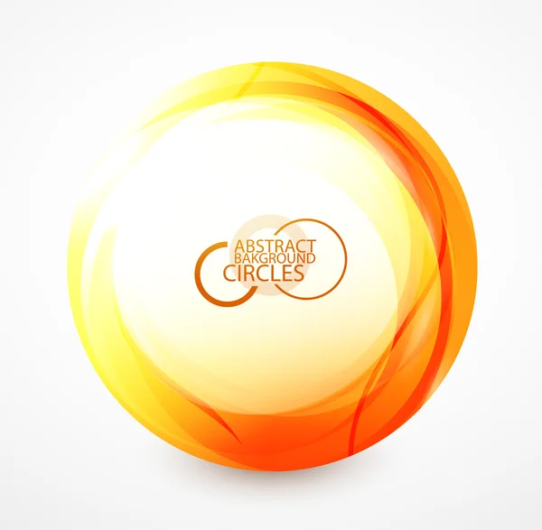Esfera naranja — Vector de stock