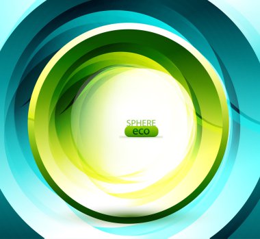 Eco-friendly sphere background clipart