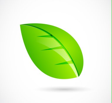 Vector green leaf concept clipart