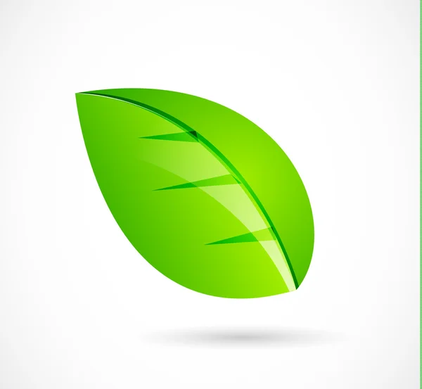 ベクトル緑の葉の概念 — ストックベクタ