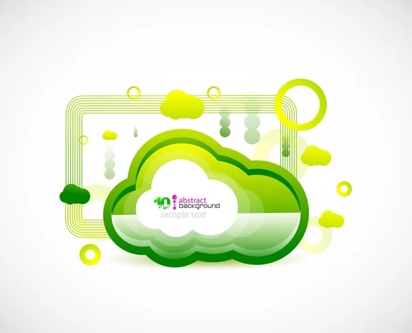 Techno cloud — Stock Vector
