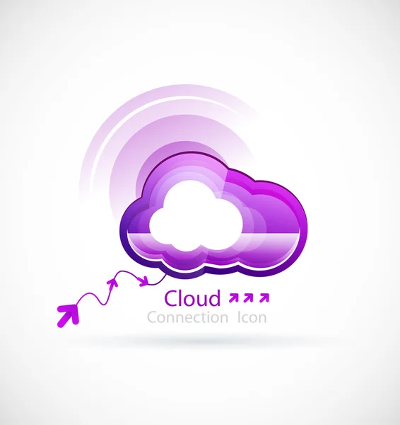 Tecnologia cloud — Vettoriale Stock