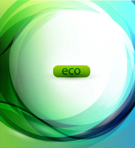Eco-barátságos gömb háttér — Stock Vector